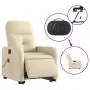 Sillón de masaje eléctrico reclinable elevable tela crema de , Sillones - Ref: Foro24-3206830, Precio: 339,07 €, Descuento: %