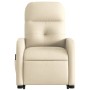 Sillón de masaje eléctrico reclinable elevable tela crema de , Sillones - Ref: Foro24-3206830, Precio: 317,53 €, Descuento: %