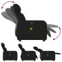 Sillón reclinable de masaje eléctrico tela negro de , Sillones - Ref: Foro24-3206692, Precio: 249,91 €, Descuento: %