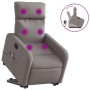 Sillón reclinable de masaje elevable tela gris taupé de , Sillones - Ref: Foro24-3206715, Precio: 268,98 €, Descuento: %