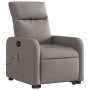 Sillón reclinable de masaje elevable tela gris taupé de , Sillones - Ref: Foro24-3206715, Precio: 268,98 €, Descuento: %