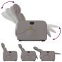 Sillón reclinable de masaje elevable tela gris taupé de , Sillones - Ref: Foro24-3206715, Precio: 268,98 €, Descuento: %