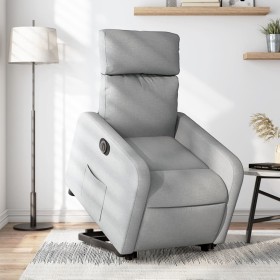 Sillón eléctrico reclinable elevable de tela gris claro de , Sillones - Ref: Foro24-3206717, Precio: 289,23 €, Descuento: %