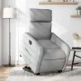 Sillón eléctrico reclinable elevable de tela gris claro de , Sillones - Ref: Foro24-3206717, Precio: 307,78 €, Descuento: %
