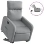 Sillón eléctrico reclinable elevable de tela gris claro de , Sillones - Ref: Foro24-3206717, Precio: 307,78 €, Descuento: %