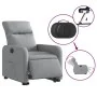 Sillón eléctrico reclinable elevable de tela gris claro de , Sillones - Ref: Foro24-3206717, Precio: 307,78 €, Descuento: %
