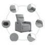 Sillón eléctrico reclinable elevable de tela gris claro de , Sillones - Ref: Foro24-3206717, Precio: 307,78 €, Descuento: %