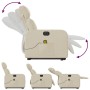 Sillón de masaje eléctrico reclinable elevable tela crema de , Sillones - Ref: Foro24-3206734, Precio: 331,93 €, Descuento: %