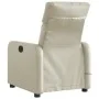 Sillón de masaje reclinable eléctrico cuero sintético crema de , Sillones - Ref: Foro24-3206743, Precio: 256,08 €, Descuento: %