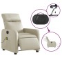 Sillón de masaje reclinable eléctrico cuero sintético crema de , Sillones - Ref: Foro24-3206743, Precio: 251,49 €, Descuento: %