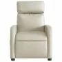 Sillón de masaje reclinable eléctrico cuero sintético crema de , Sillones - Ref: Foro24-3206743, Precio: 256,08 €, Descuento: %