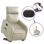 Sillón reclinable de masaje de pie cuero artificial color crema by , Armchairs - Ref: Foro24-3206757, Price: 289,03 €, Discou...