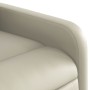 Sillón reclinable de masaje de pie cuero artificial color crema de , Sillones - Ref: Foro24-3206757, Precio: 270,40 €, Descue...