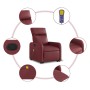 Sillón reclinable de masaje de pie cuero artificial rojo tinto de , Sillones - Ref: Foro24-3206760, Precio: 308,26 €, Descuen...