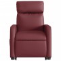 Sillón reclinable de masaje de pie cuero artificial rojo tinto de , Sillones - Ref: Foro24-3206760, Precio: 308,26 €, Descuen...