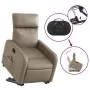 Sillón reclinable masaje pie cuero artificial color capuchino de , Sillones - Ref: Foro24-3206762, Precio: 304,27 €, Descuent...