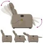 Sillón reclinable masaje pie cuero artificial color capuchino de , Sillones - Ref: Foro24-3206762, Precio: 304,27 €, Descuent...