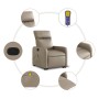 Sillón reclinable masaje pie cuero artificial color capuchino de , Sillones - Ref: Foro24-3206762, Precio: 287,93 €, Descuent...
