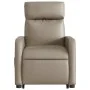 Sillón reclinable masaje pie cuero artificial color capuchino de , Sillones - Ref: Foro24-3206762, Precio: 304,27 €, Descuent...