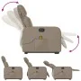 Sillón reclinable de masaje eléctrico cuero sintético capuchino de , Sillones - Ref: Foro24-3206776, Precio: 357,40 €, Descue...