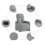 Sillón reclinable elevable de tela gris claro de , Sillones - Ref: Foro24-3206795, Precio: 250,12 €, Descuento: %