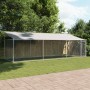 Jaula de perros techo y puerta acero galvanizado gris 6x2x2 m de , Casetas y cercados para perros - Ref: Foro24-3209569, Prec...