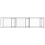Jaula de perros con puertas acero galvanizado gris 6x2x1,5 m de , Casetas y cercados para perros - Ref: Foro24-3209574, Preci...