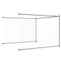 Jaula de perros con puerta acero galvanizado gris 10x2x1,5 m de , Casetas y cercados para perros - Ref: Foro24-3209581, Preci...