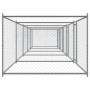 Jaula de perros con puertas acero galvanizado gris 10x2x1,5 m de , Casetas y cercados para perros - Ref: Foro24-3209576, Prec...