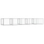 Jaula de perros con puertas acero galvanizado gris 10x2x1,5 m de , Casetas y cercados para perros - Ref: Foro24-3209576, Prec...