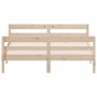 Estructura de cama con cabecero madera maciza pino 120x200 cm de , Camas y somieres - Ref: Foro24-842790, Precio: 148,68 €, D...