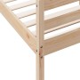 Estructura de cama con cabecero madera maciza pino 120x200 cm de , Camas y somieres - Ref: Foro24-842790, Precio: 148,68 €, D...