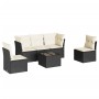 Set de sofás de jardín 6 piezas y cojines ratán sintético negro de , Conjuntos de jardín - Ref: Foro24-3249195, Precio: 345,9...