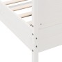 Estructura de cama con cabecero madera pino blanco 140x190 cm de , Camas y somieres - Ref: Foro24-3216180, Precio: 221,36 €, ...