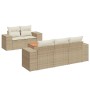 Juego de sofás jardín con cojines 6 pzas ratán sintético beige de , Conjuntos de jardín - Ref: Foro24-3257661, Precio: 515,64...