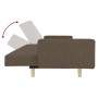 Sofá cama de 2 plazas con dos almohadas tela gris taupe de , Sofás - Ref: Foro24-375747, Precio: 275,07 €, Descuento: %