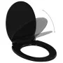 Black Quick Release Soft Close Toilet Lid by vidaXL, Toilet and bidet seats - Ref: Foro24-145021, Price: 24,04 €, Discount: %