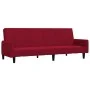 Sofá cama de 2 plazas terciopelo color vino tinto de , Sofás - Ref: Foro24-375779, Precio: 269,78 €, Descuento: %