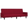 Sofá cama de 2 plazas terciopelo color vino tinto de , Sofás - Ref: Foro24-375779, Precio: 274,54 €, Descuento: %