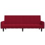 Sofá cama de 2 plazas terciopelo color vino tinto de , Sofás - Ref: Foro24-375779, Precio: 274,54 €, Descuento: %