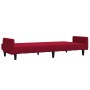 Sofá cama de 2 plazas terciopelo color vino tinto de , Sofás - Ref: Foro24-375779, Precio: 274,54 €, Descuento: %