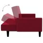 Sofá cama de 2 plazas terciopelo color vino tinto de , Sofás - Ref: Foro24-375779, Precio: 269,78 €, Descuento: %