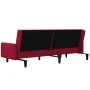Sofá cama de 2 plazas terciopelo color vino tinto de , Sofás - Ref: Foro24-375779, Precio: 269,78 €, Descuento: %