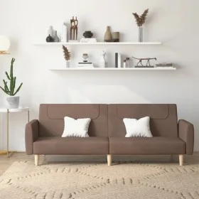 Sofá cama de 2 plazas tela gris taupe de , Sofás - Ref: Foro24-375791, Precio: 272,63 €, Descuento: %