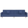 Sofá cama de 2 plazas con dos almohadas tela azul de , Sofás - Ref: Foro24-375904, Precio: 282,80 €, Descuento: %