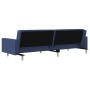 Sofá cama de 2 plazas con dos almohadas tela azul de , Sofás - Ref: Foro24-375904, Precio: 282,80 €, Descuento: %