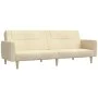 Sofá cama de 2 plazas tela color crema de , Sofás - Ref: Foro24-375787, Precio: 270,80 €, Descuento: %