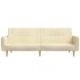 Sofá cama de 2 plazas tela color crema de , Sofás - Ref: Foro24-375787, Precio: 270,80 €, Descuento: %