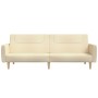 Sofá cama de 2 plazas tela color crema de , Sofás - Ref: Foro24-375787, Precio: 275,57 €, Descuento: %