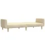 Sofá cama de 2 plazas tela color crema de , Sofás - Ref: Foro24-375787, Precio: 270,80 €, Descuento: %